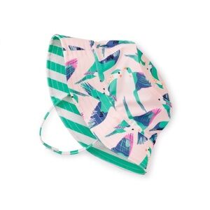 Tea Collection Reversible Baby Sun Hat, Parrot Polka, 0-6M